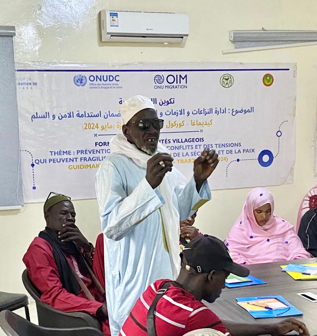 Intervention du président du comité villageois de Madina Fanaye